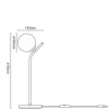 VELADOR DE MESA LUNA ALUMINIO 415MM 1XG9 NEGRO VELADOR DE MESA LUNA ALUMINIO 415MM 1XG9 NEGRO