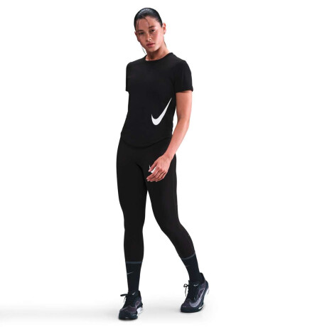 Remera Nike Tempo Swoosh Run Dri-Fit Sleeve Running Top de Mujer Negro