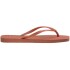 Ojotas Havaianas Slim Square Logo Pop Pp Rosado
