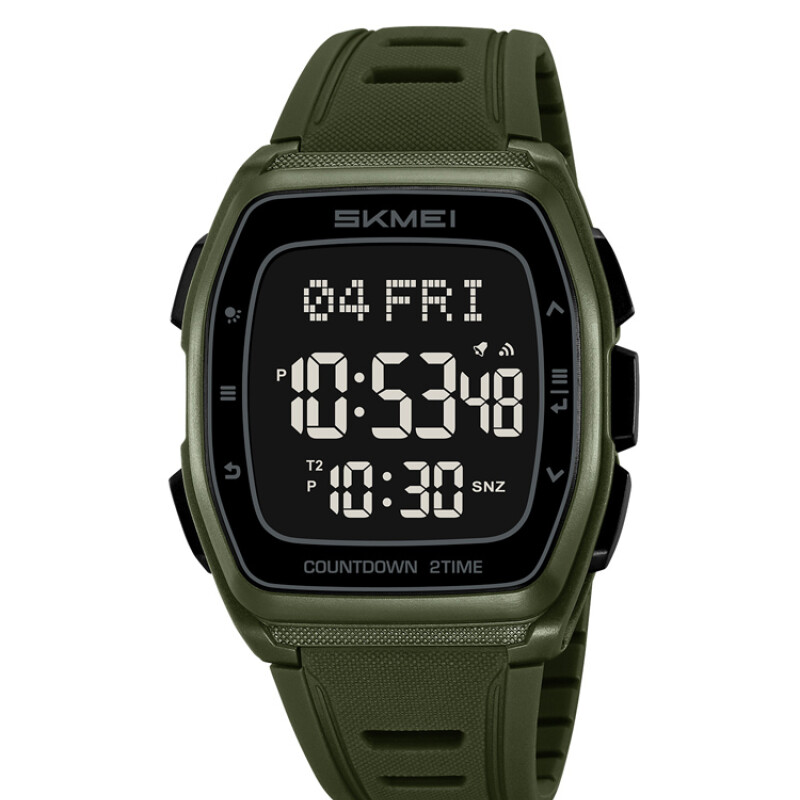 Reloj Skmei 2441AG digital unisex en resina verde militar Reloj Skmei 2441ag Digital Unisex En Resina Verde Militar