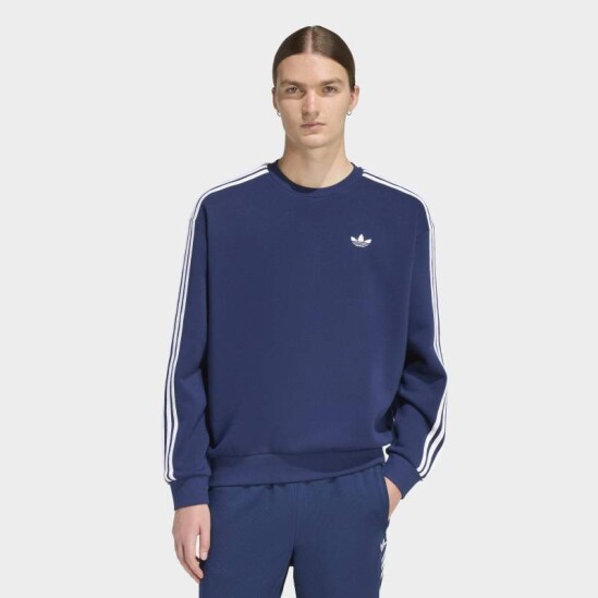 Buzo Adidas Adicolor 3 Rayas Oversize Azul