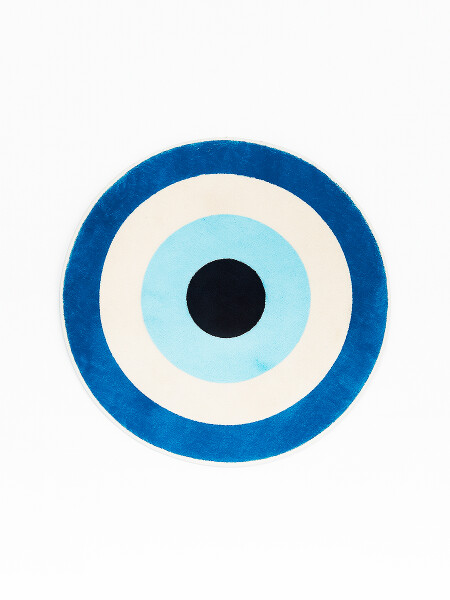 ALFOMBRA OJO TURCO AZUL AZUL