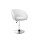 Silla Taburete Butaca con Respaldo en Cuero Lumax Modelo Stella Blanco