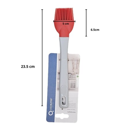 Pincel en Silicona Antiadherente para Cocina Repostería Rojo