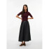 VMOLIVE HW COATED ANKLE SKIRT PRM BLACK