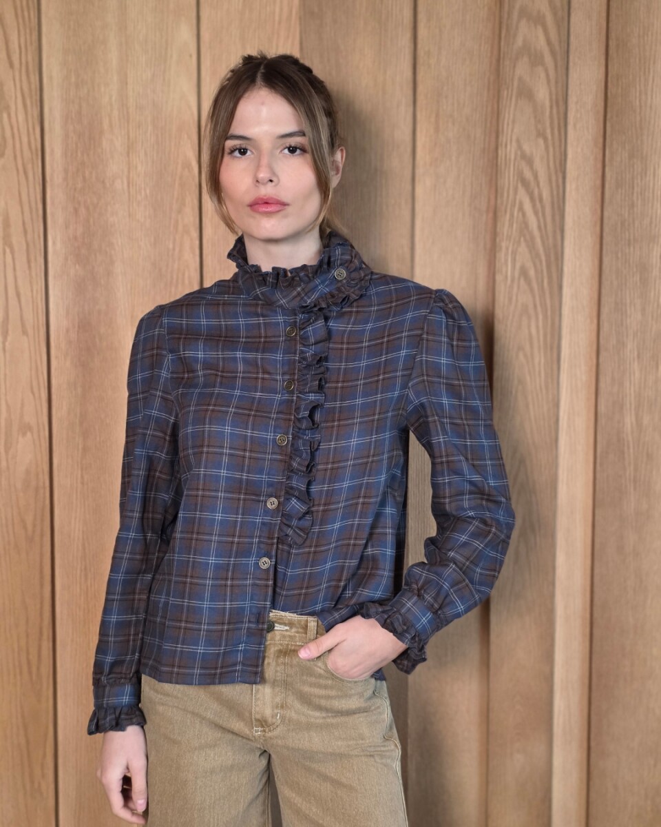 Camisa Amelie - Escoces Chocolate 