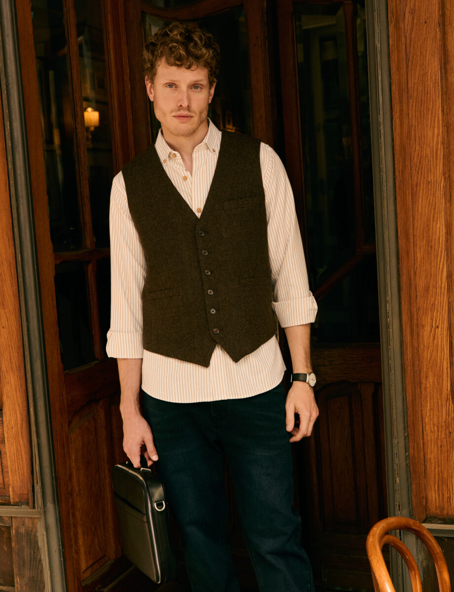 CHALECO VESTIR HARRINGTON SELECT - Chocolate 