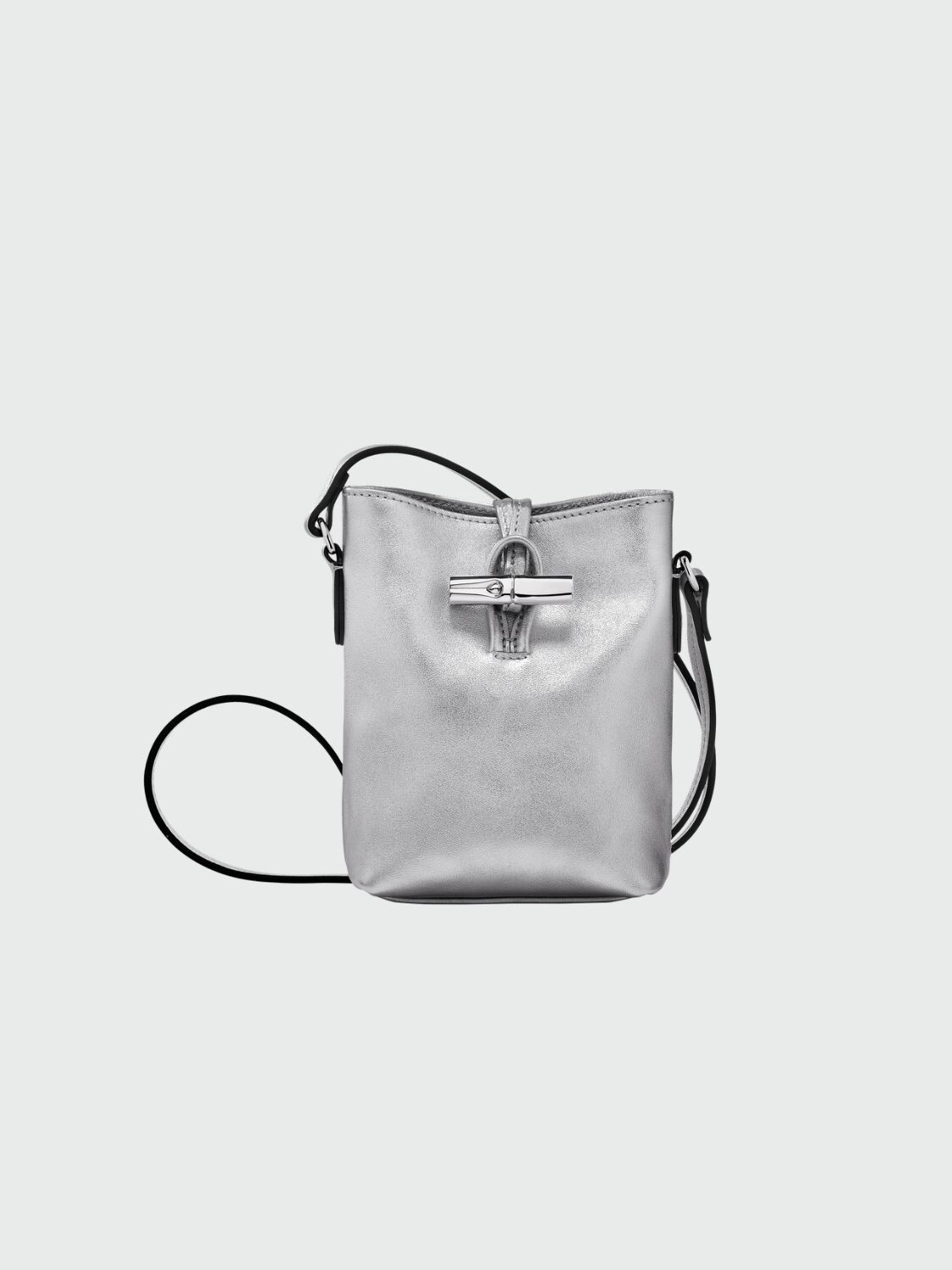 Longchamp -Bolso bandolera XS, Roseau Essential Plateado