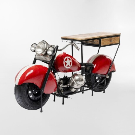 MESA DE BAR MOTORBIKE ROJO - -