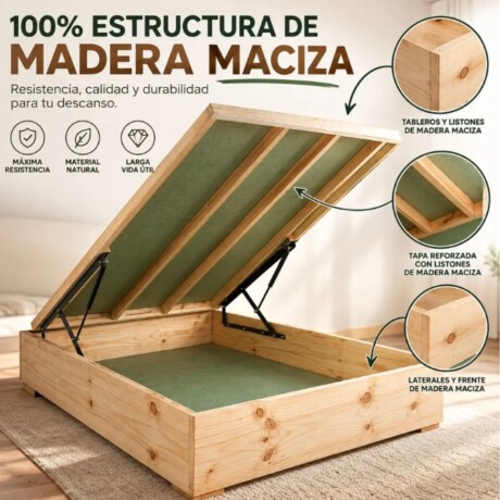 Cama Baul 2 plazas + Colchon HAMPTONS Palladium Cama Baul 2 plazas + Colchon HAMPTONS Palladium