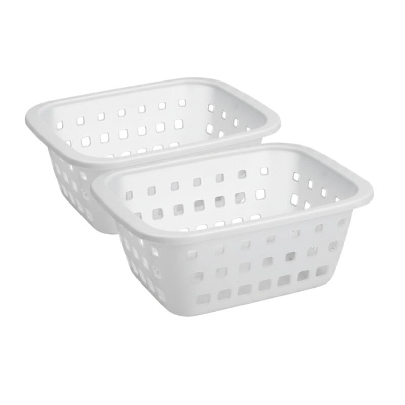 Set x2 Cesto pequeño 1,4 lts BLANCO