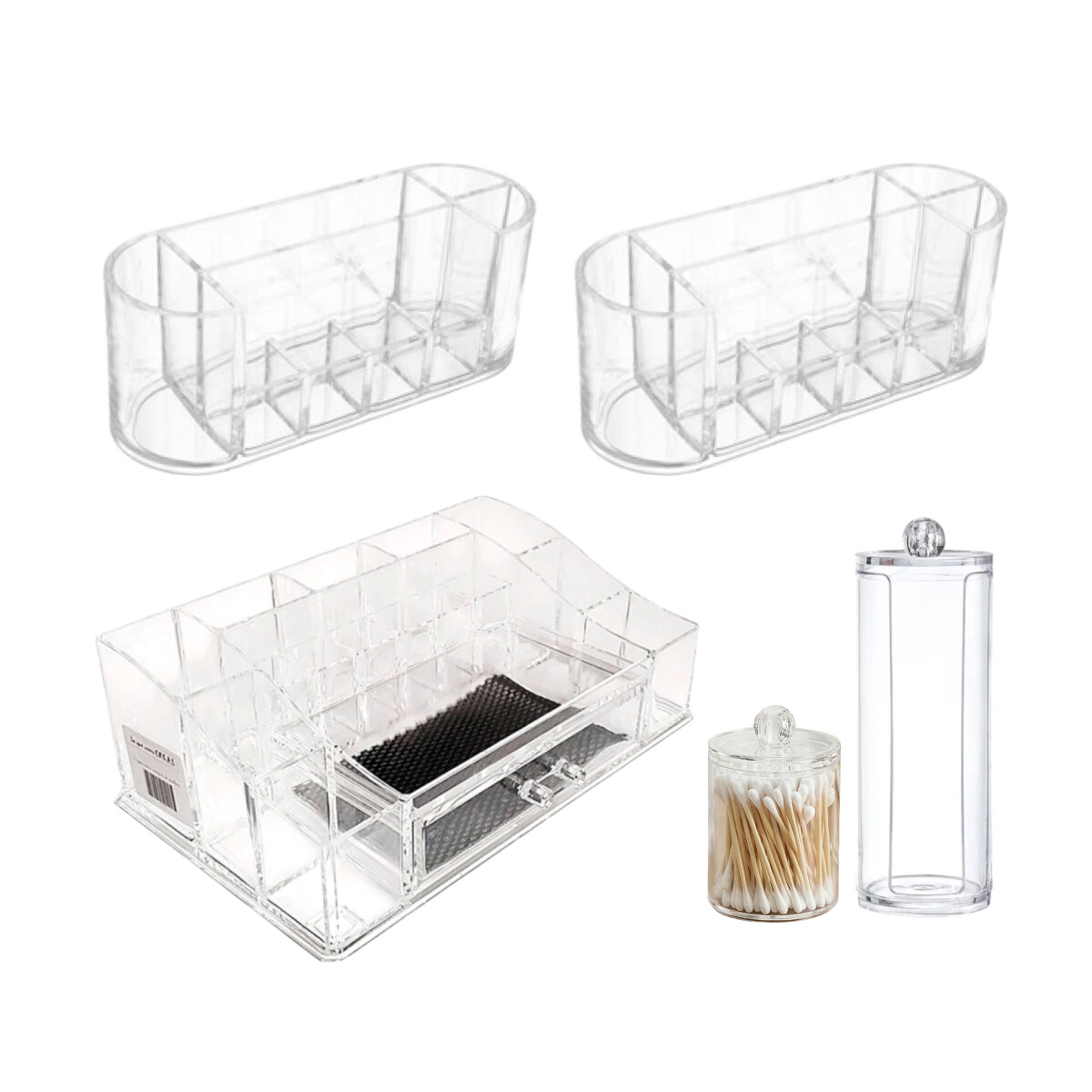 Kit De Contenedores De Baño X5 