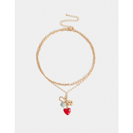Collar Largo Multicharm Lucky Dorado