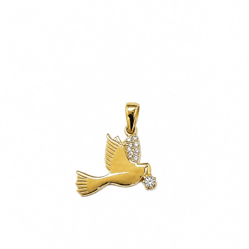 Colgante paloma de la paz en Oro 10 kt Colgante paloma de la paz en Oro 10 kt