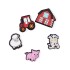 Cutesey Farm Animal 5Pack Multicolor