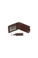 Set de billetra y llavero Marron