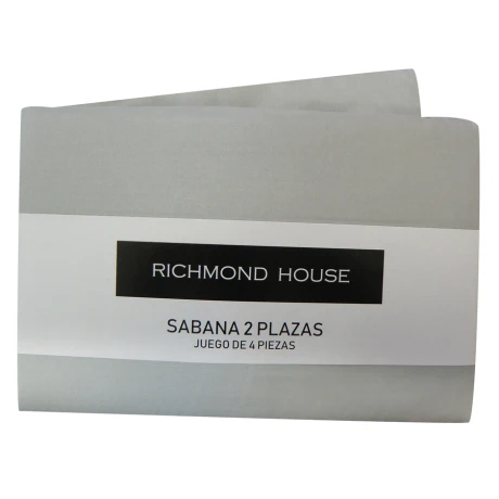 Juego de Sábanas Queen Microfibra GRIS