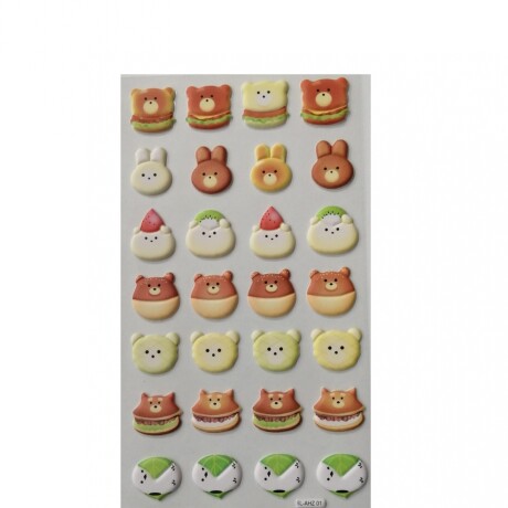 Stickers puffy postres diseño 4