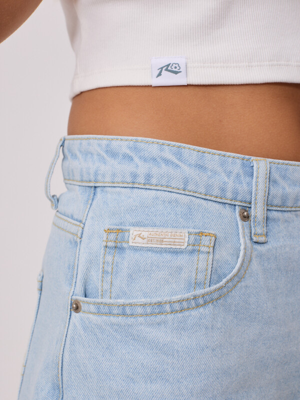 SHORT JEAN PLUMI RUSTY Celeste