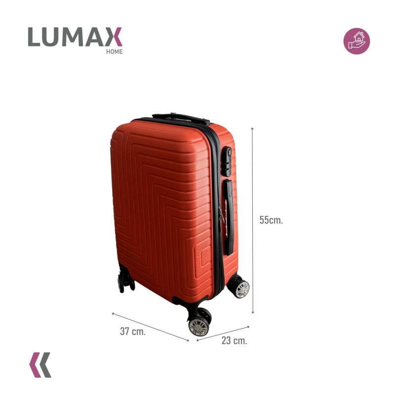 Valija Carry-on de mano Rígidas Con Organizadores Rojo