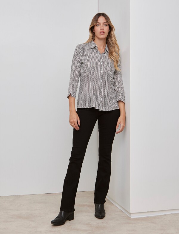 Camisa Gasa MULTI/BEIGE
