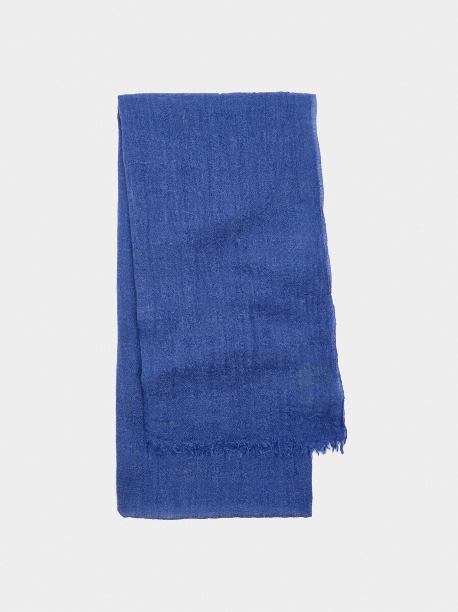Pashmina Con Mezcla De Lana - azul 
