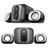 Mini Home Theater 2.1 Hp Parlantes + Subwoofer Plug Jack Led Color Gris