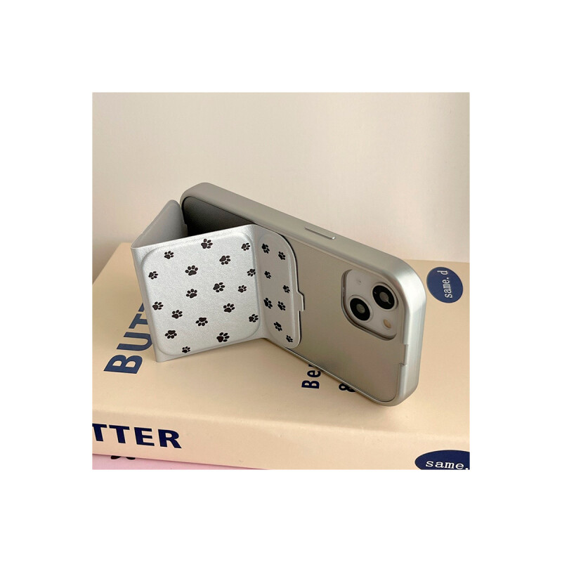 Protector para iPhone 13/14 kickstand cover color plata Protector Para Iphone 13/14 Kickstand Cover Color Plata