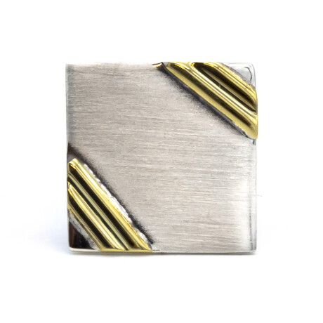Gemelos de plata 925 y double en oro 18 ktes. Gemelos de plata 925 y double en oro 18 ktes.