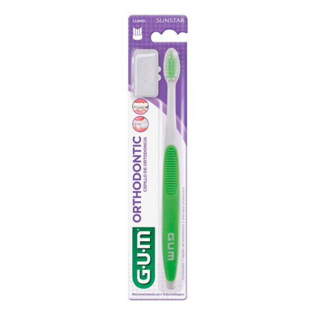 Cepillo de Dientes GUM Orthodontic para Ortodoncia con Cerdas en V y Tapa Cepillo de Dientes GUM Orthodontic para Ortodoncia con Cerdas en V y Tapa