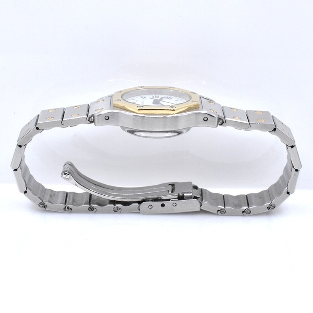 Cartier Santos Octagon dama automático acero y oro 24 mm Cartier Santos Octagon dama automático acero y oro 24 mm