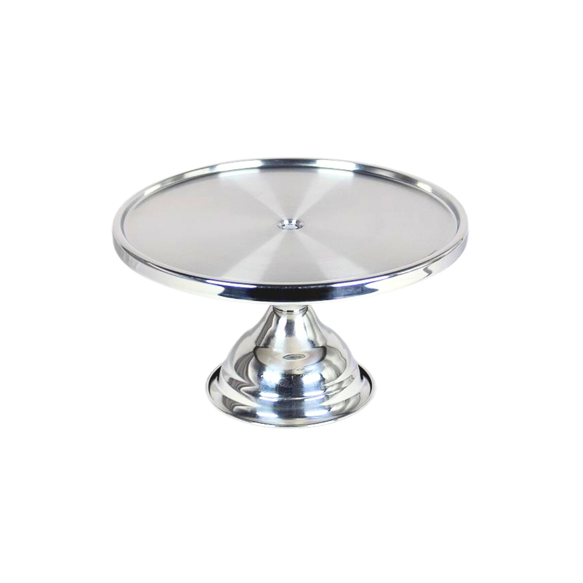 Base para Torta con Pie de Acero Inoxidable 30 cm 