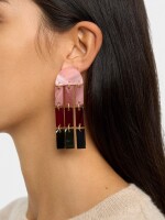 Pendientes Geométricos Multicolor multicolor
