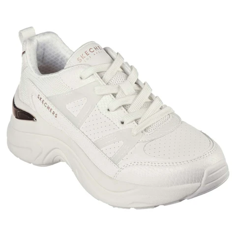 Hazel Faye - Mujer White Duraleather/Mesh Trim