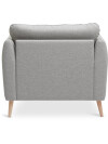 Sillón AAARHUS 1 cuerpo tela gris cl Sillón AAARHUS 1 cuerpo tela gris cl