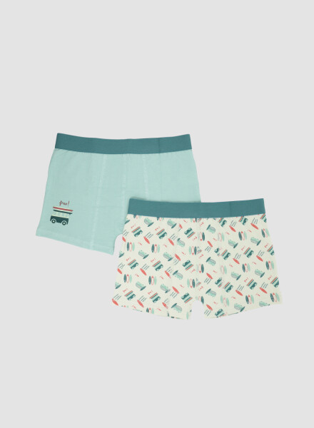 Pack x2 boxer niño Agua
