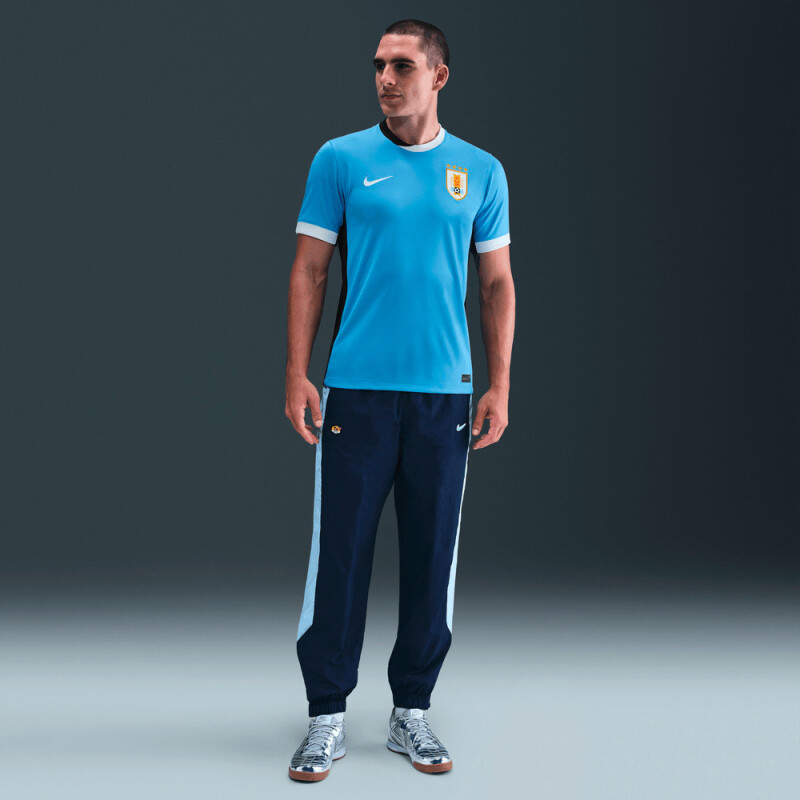 Remera Uruguay 2024/25 Stadium Camiseta Oficial de Hombre Azul