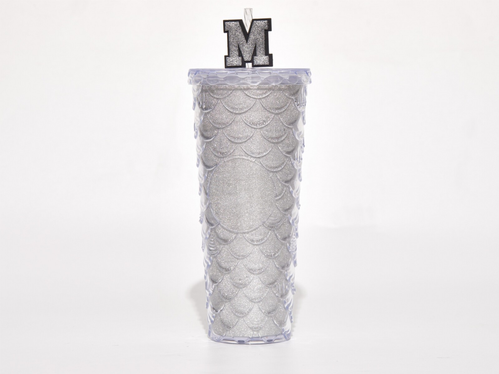 VASO ESCALA RELIEVE CON PAJA (700 ML/BLANCO) 