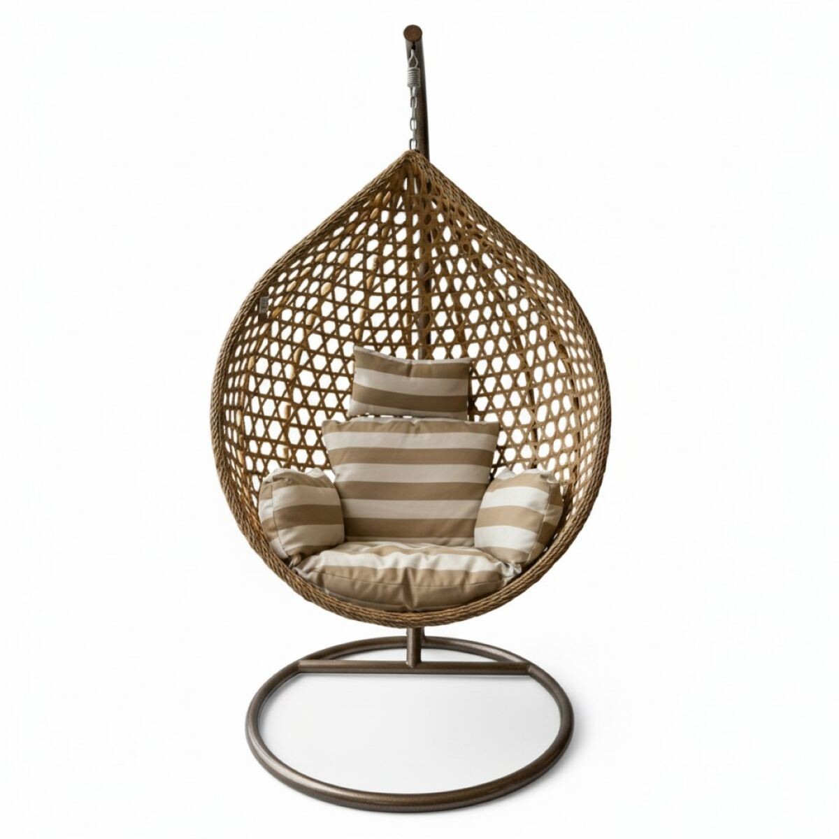 HAMACA COLG BEIGE C/ALMOHADON 