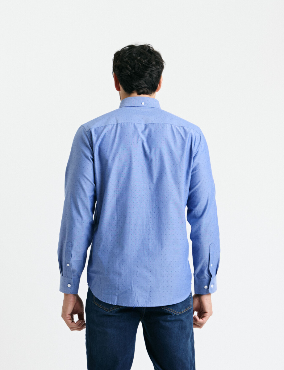 012593 CAMISA HARRINGTON LABEL Azul