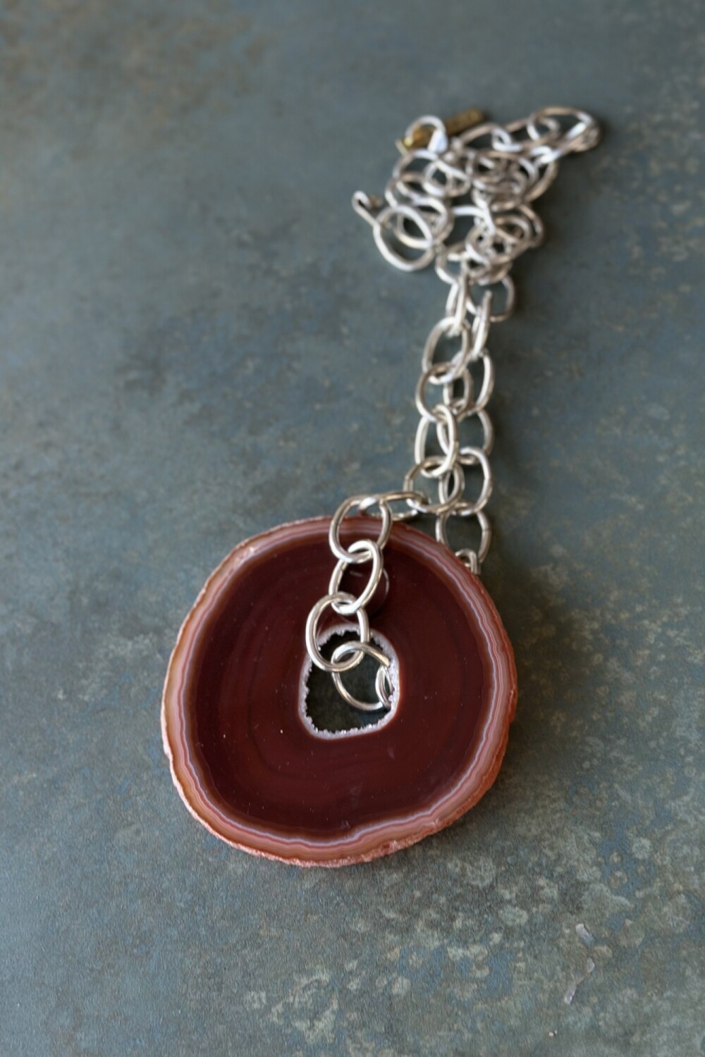 Agata Chain Necklaces Terracota