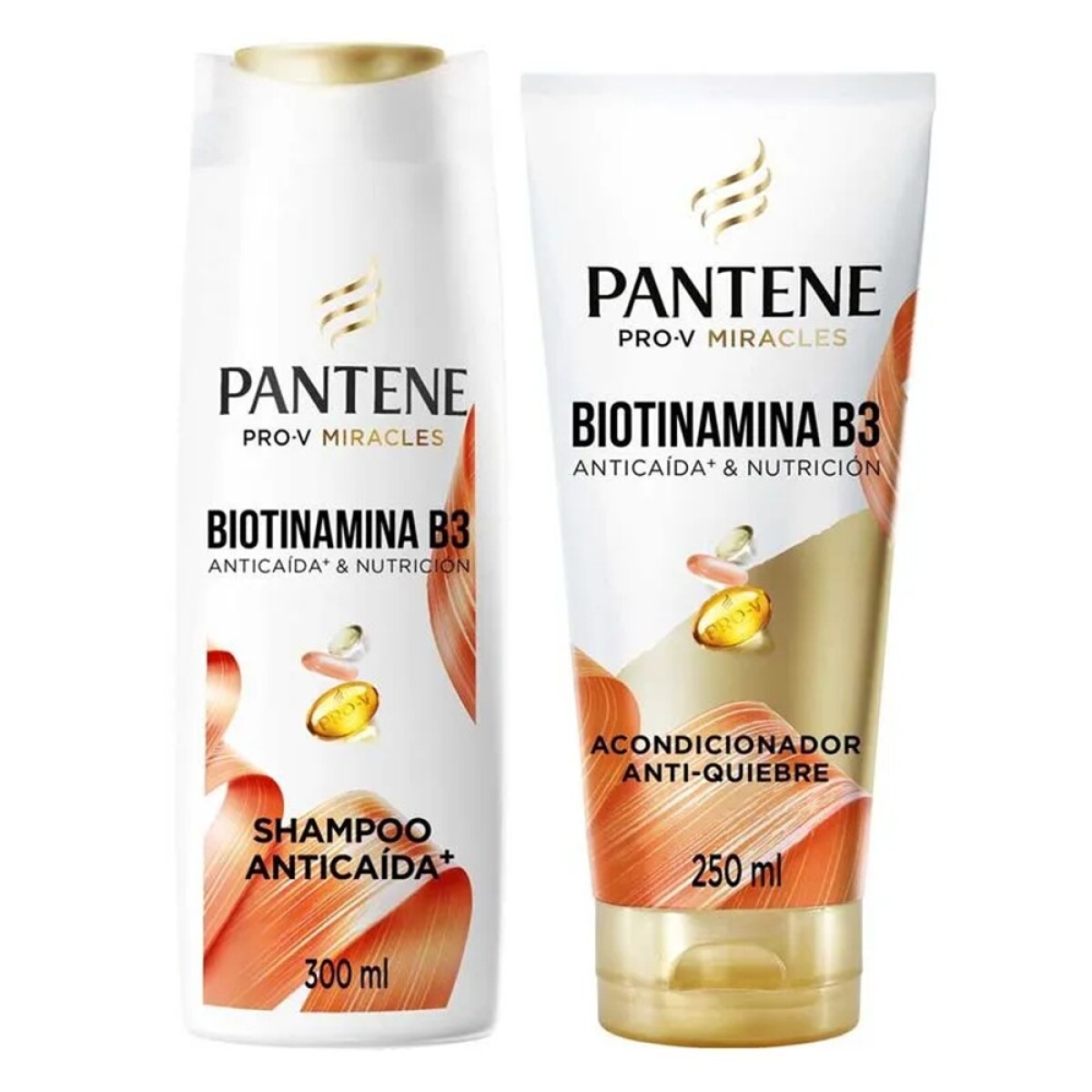 Shampoo Pantene Biotinamina 300 Ml. + Acondicionador 250 Ml. 