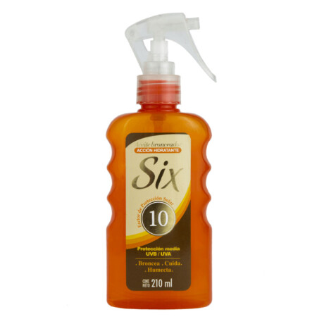 Protector Solar Six Aceite Bronceador en Spray FPS10 210ml Protector Solar Six Aceite Bronceador en Spray FPS10 210ml