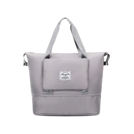 Bolso de Viaje p/Mano Valija Expansible Plegable Impermeable Gris