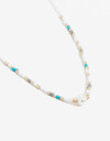 Collares Cortos Canutillos Collar Con Beads - Combinacion Multicolor