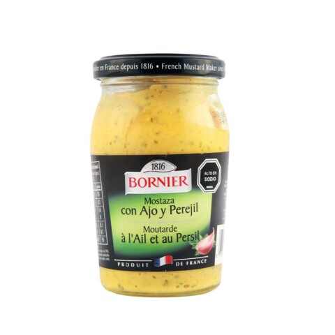 Mostaza Con Ajo Y Perejil Bornier 210g Mostaza Dijon Ajo Y Perejil 21