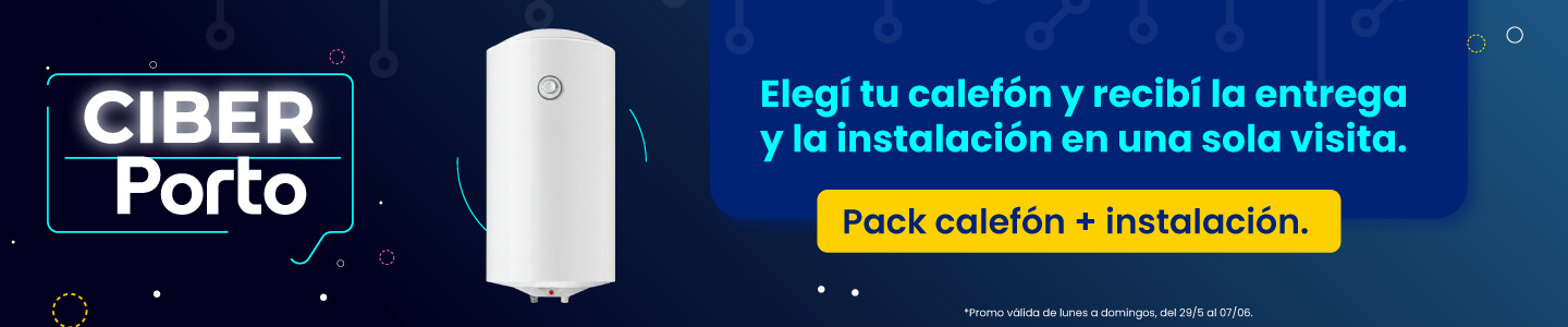 Pack calefón listado de productos