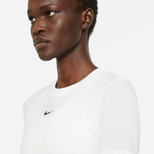 Remera Nike Moda Dama Essntl Tee Slim Crp Lbr White S/C