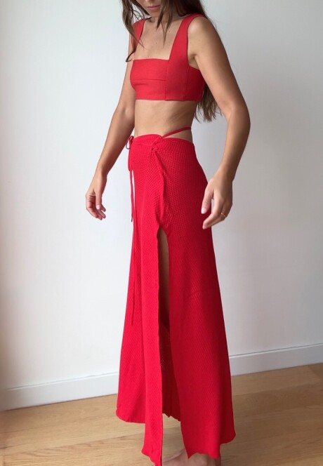 Falda Sicilia SS26 Red