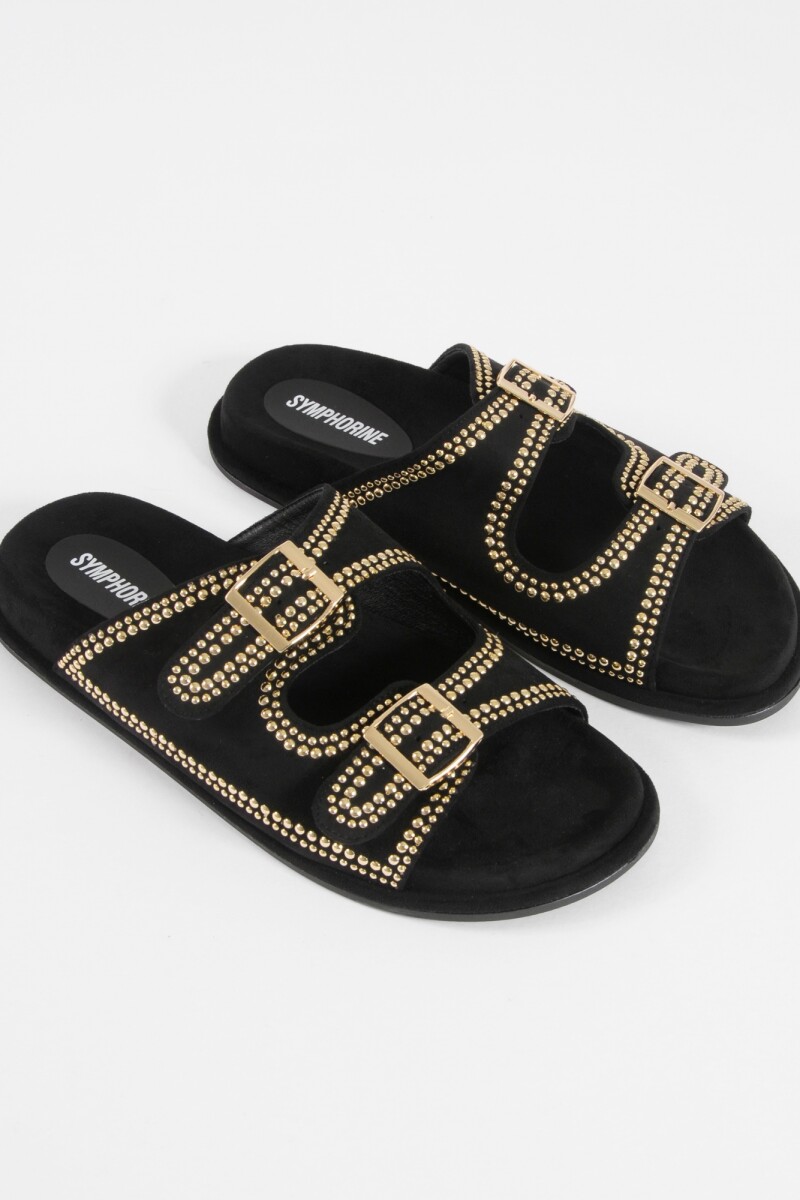 Sandalia tropical negro